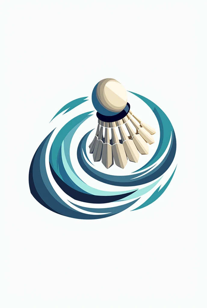 Badminton sports logo