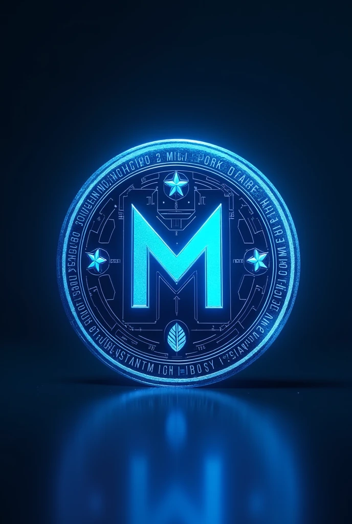 Make a coin . Which name is M. This M symbol is a unique symbol. This coin colour is blue. It is a future electric money coin . Make it too unique and gorgeous. It looks good. Add 3 start, leaf, etc.M coin is a coin that will be used as online money in the future it looks very cool and amazing it has some incredible information hidden in it a coin that is different from all other coins.As Bitcoin is very common and popular in today's world this coin will also be popular and will have a modern look like Bitcoin.