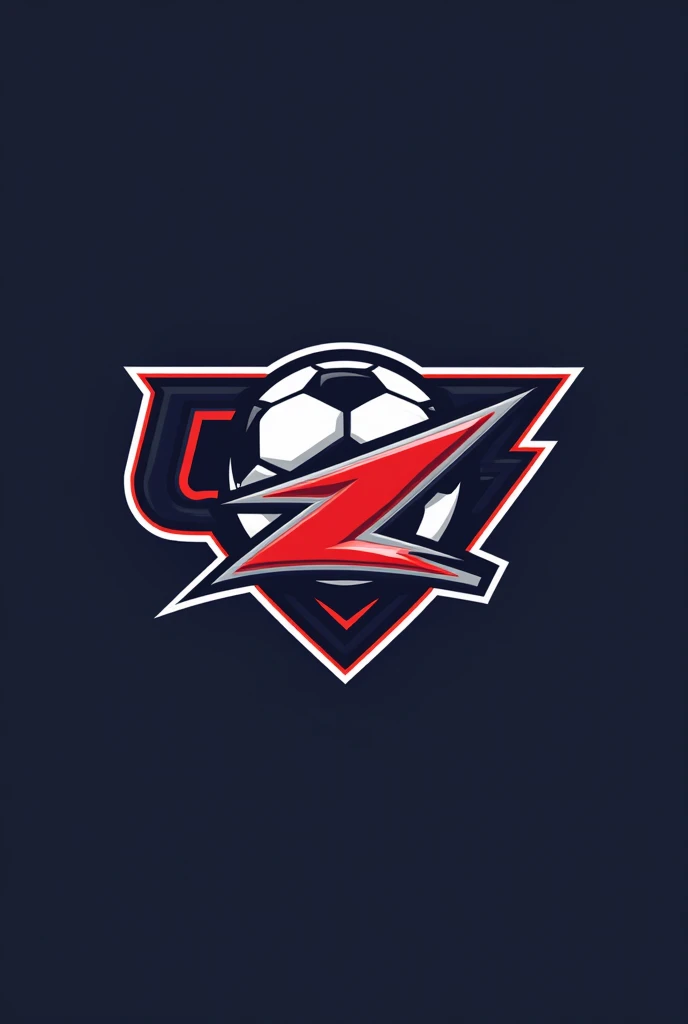 A football team logo that has the letters "C e Z" in the logo and a soccer ball, you can pay attention to the details