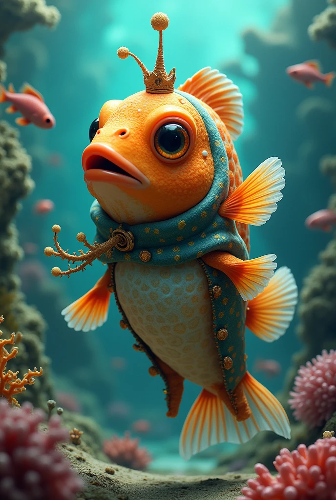 A fish in a fish costume 