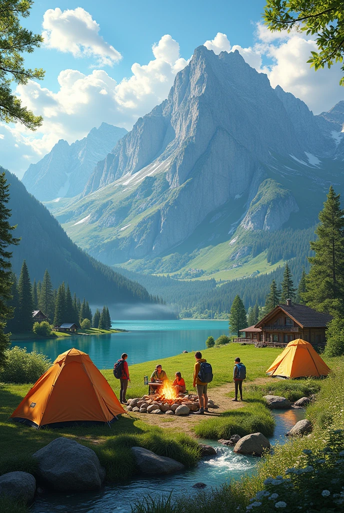 go camping in Switzerland