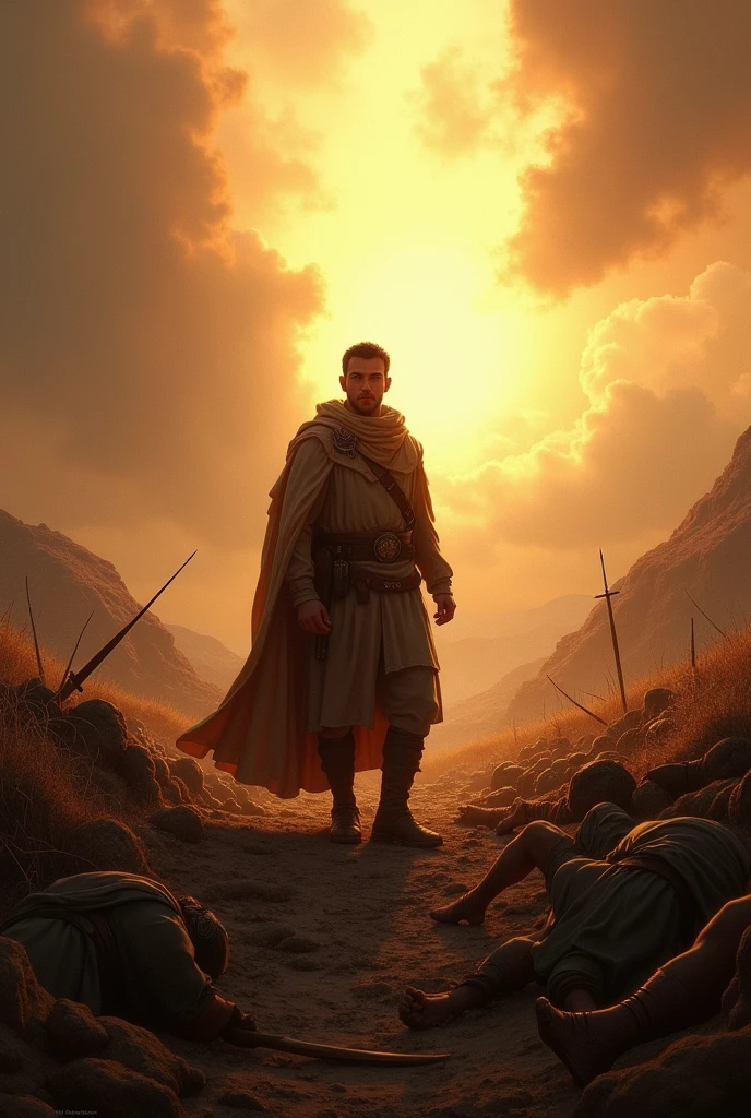 Jonathan dies in battle against the Philistines;
a background light