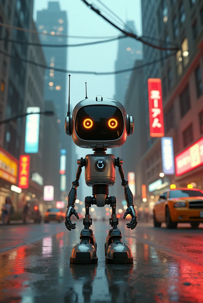 Jonny 5 five short circuit in the city