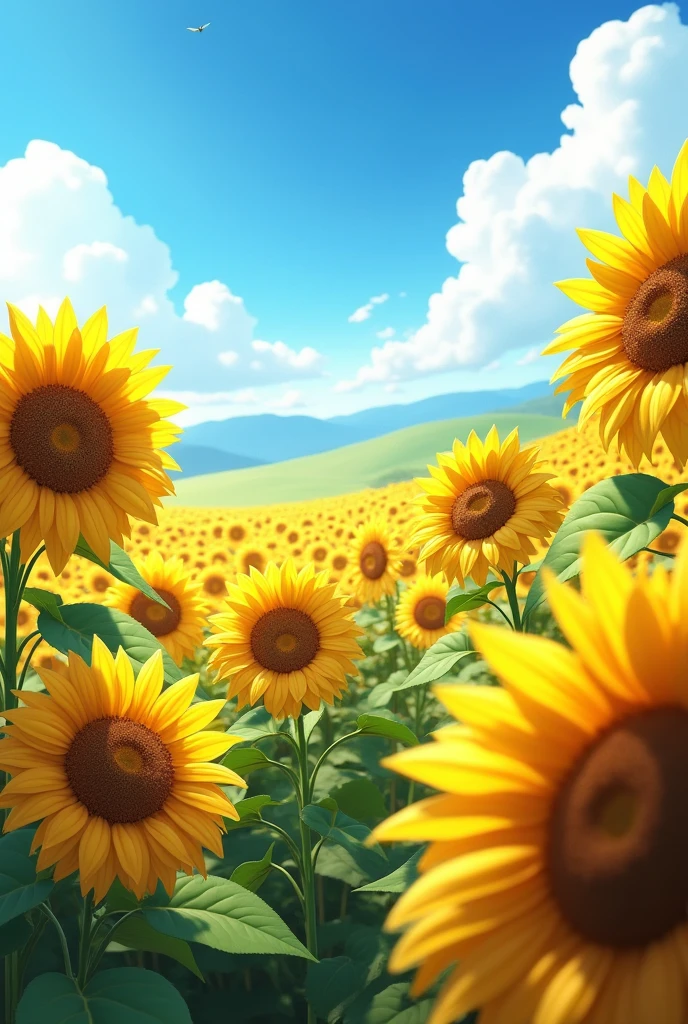 field of sunflowers