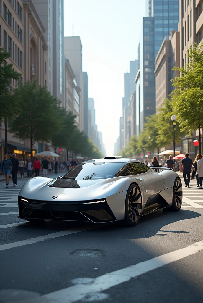 Name this car iR1 and change the scenery to a busy avenue!