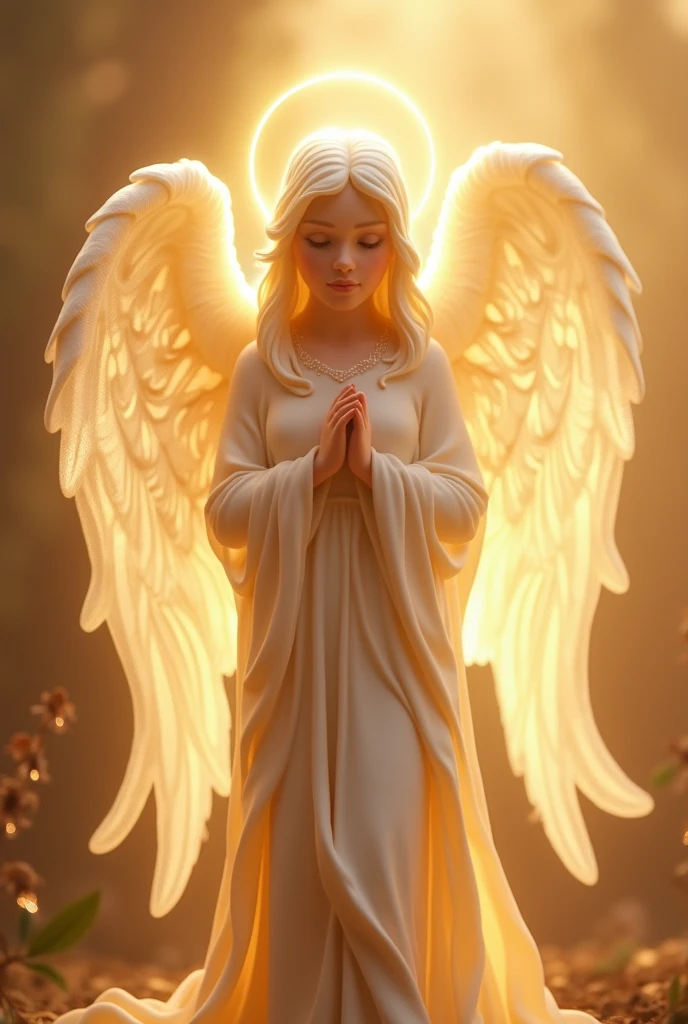 Generate an image of an angel for a YouTube banner for a channel called stories of truth