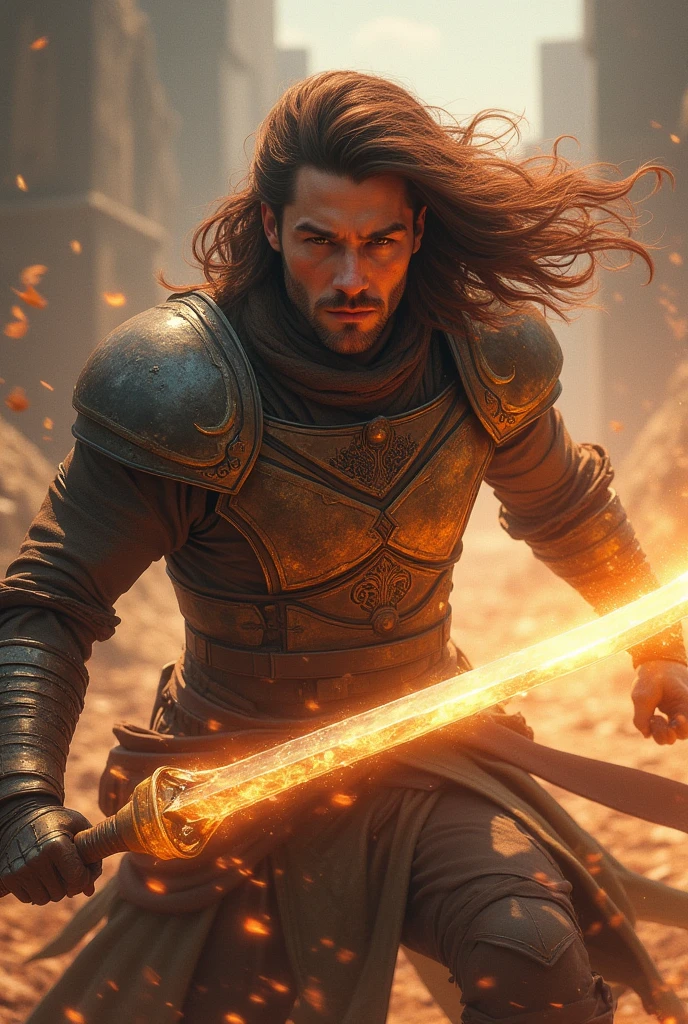  In the .He used this power to defeat his strongest enemiesbrown hair