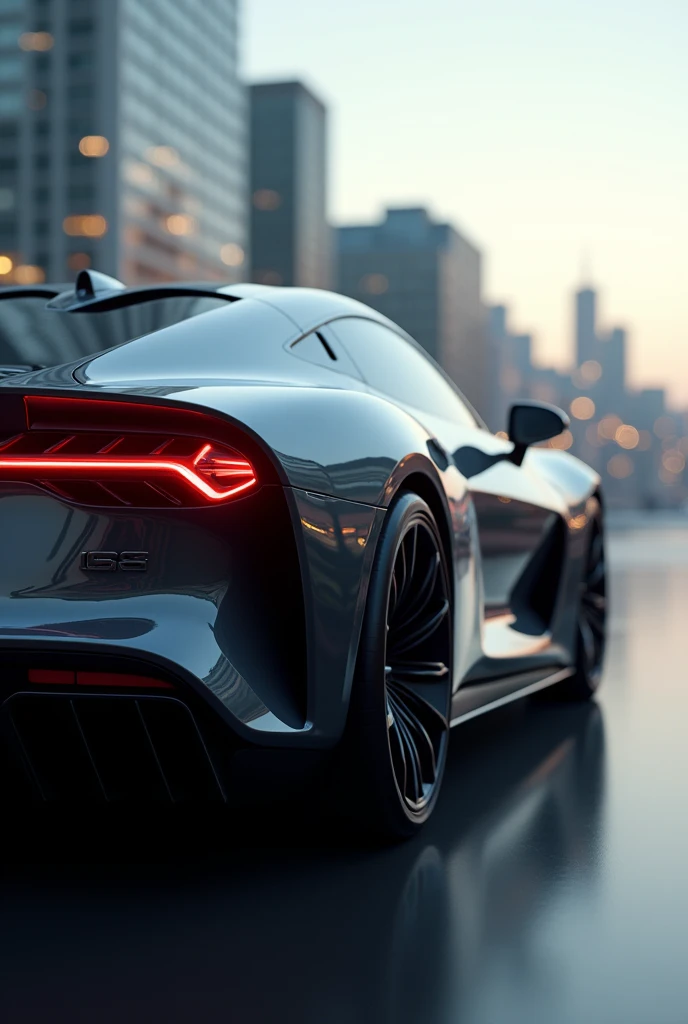 Rear view of the car