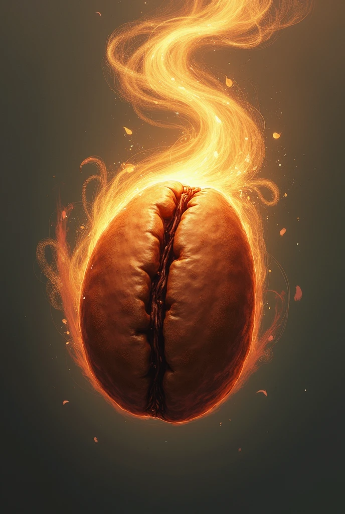 creative image of a bean wrapped in, hugged, by hot air in a drying process
