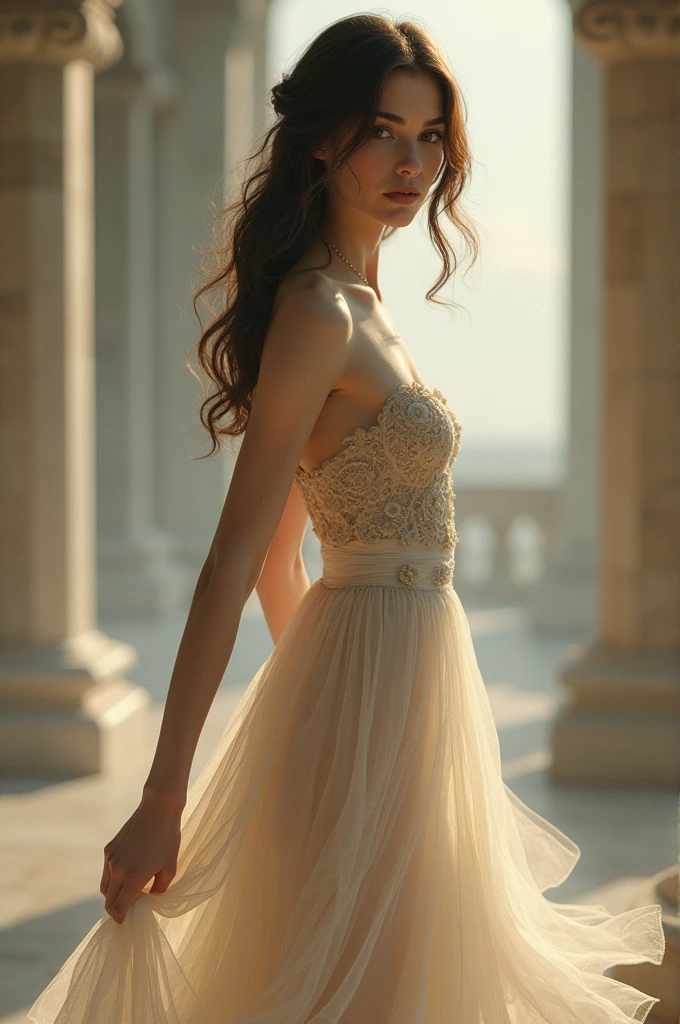 woman with skirt