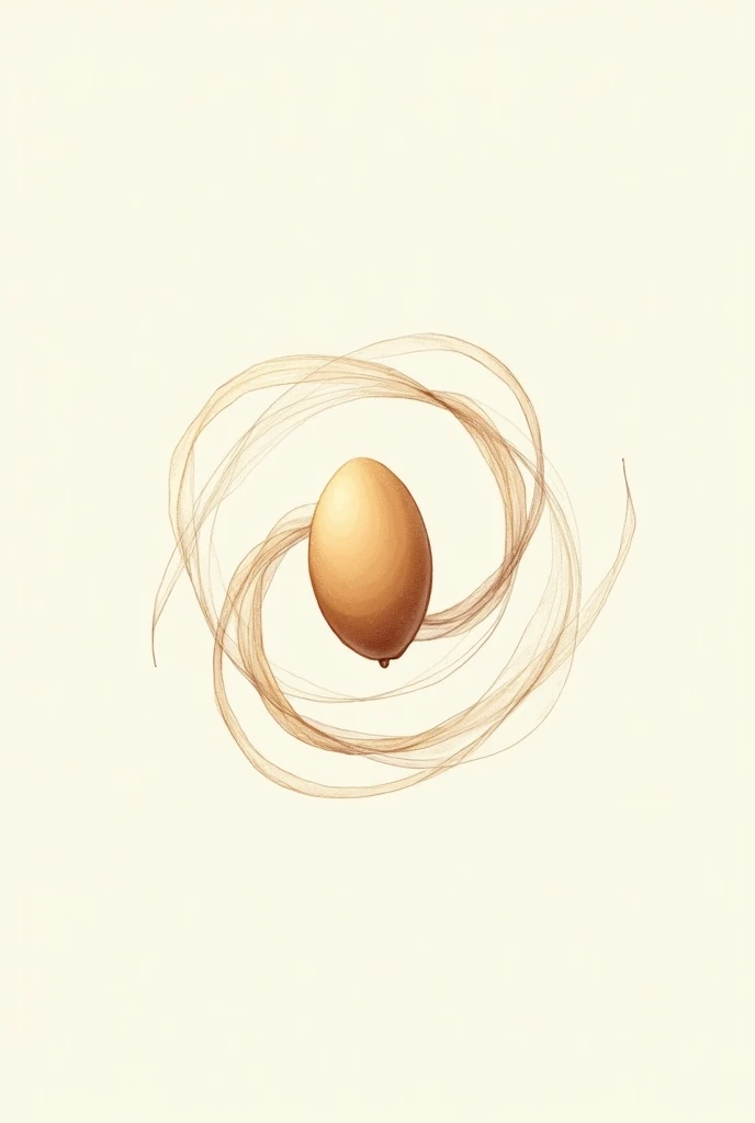 creative image of a bean wrapped in, hugged, by currents and hot air in a drying process. simple image in drawing format. shelled bean grain