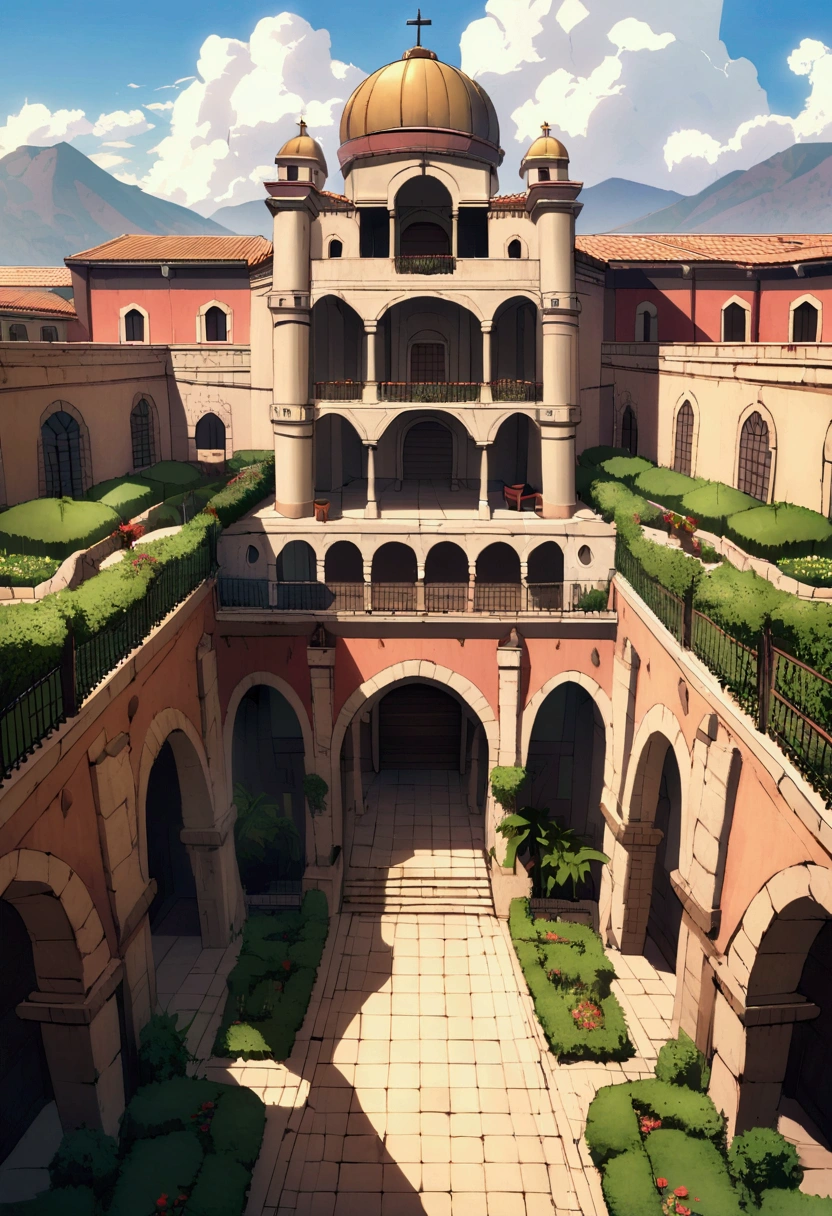 Create an image depicting the best loot locations in Miramar, such as Pecado, Hacienda del Patrón, and San Martin, with detailed interiors and exterior views