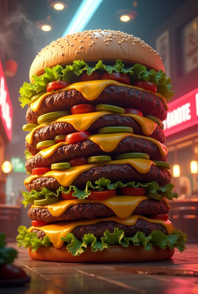 The biggest hamburger 