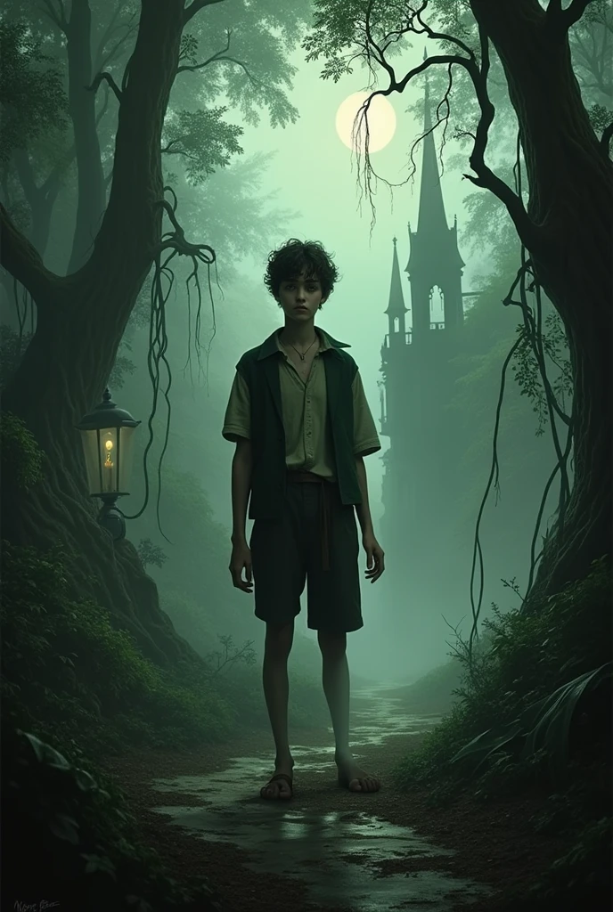 a tall poor teenager gothic fantasy style 1920 brazil