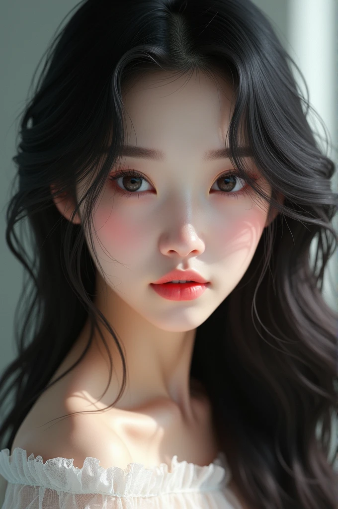 The beautiful Korean girl 