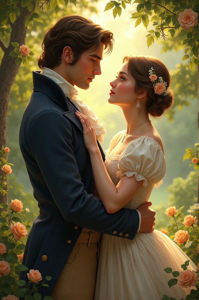 a man and a woman in formal wear, next to each other, Edmund Blair e Charlie Bowater, style of charlie bowater, charlie bowater and artgeem, in style of charlie bowater, charlie bowater art style, Charlie Bowater e Tom Bagshaw, digital art of an elegant, no art style by bowater, an elegant couple