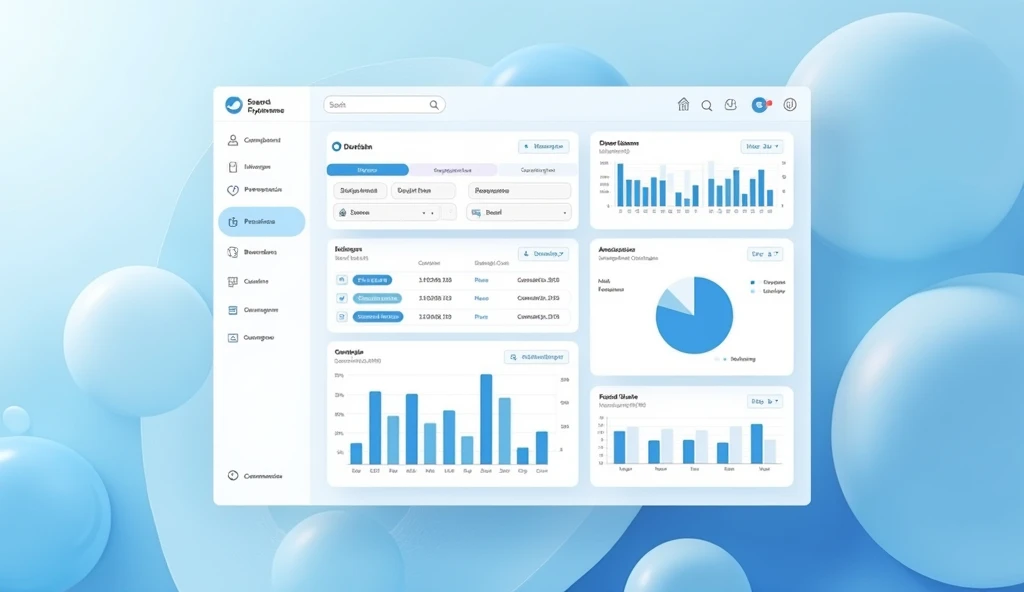 blue and white accounting system