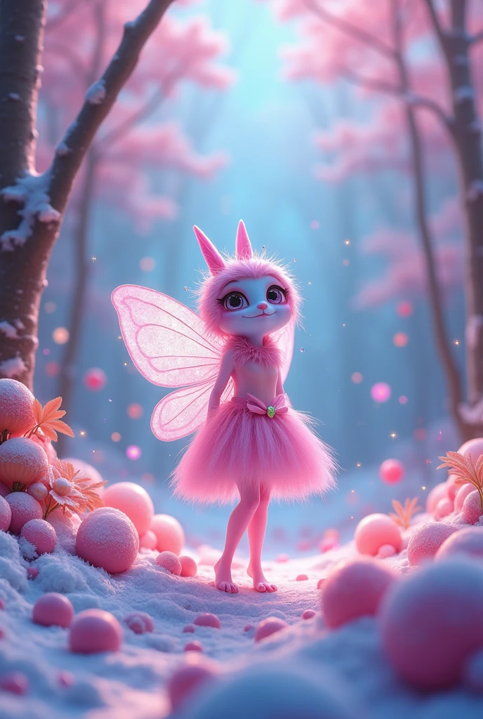 Park Fairy、(Fluorescent Color:1.4)、(translucent:1.4)、(Retro filter:1.4)、(fantasy:1.4)、Candy world Disneyland Fantasy fluffy soft scenery forest snow avatar Pastel pink sky green blue glow Dreamy light Pastel soft glow Rainbow stars Diamond glitter Gemstone background Ultra realistic ultra high quality movie lighting Huge details Full HD Full light、
