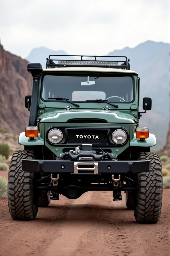 Toyota fj60 with Toyota land cruiser front bumper would be 79