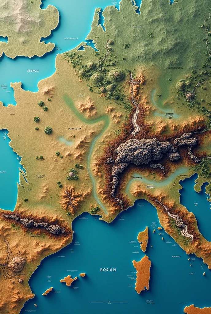 Make bosnia the biggest country on the world map