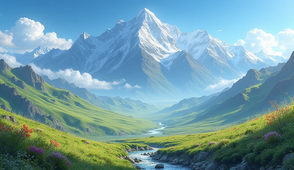 Tibetan landscape without people