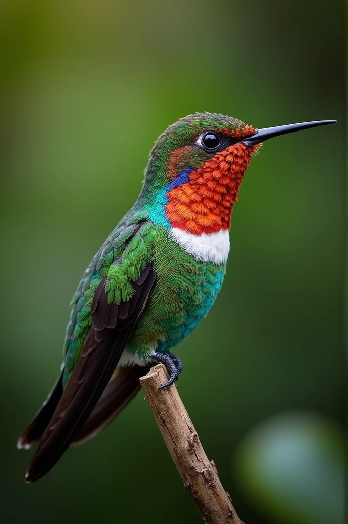Create a hybrid of a hummingbird and a chameleon from Costa Rica