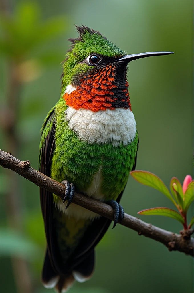 Create a hybrid of a chameleon and a hummingbird from Costa Rica