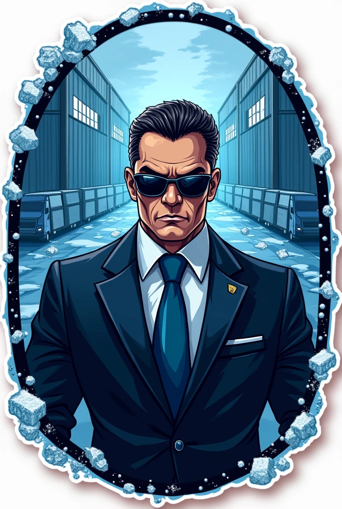 A sticker for a group of drivers who call themselves the refrigerated mafia