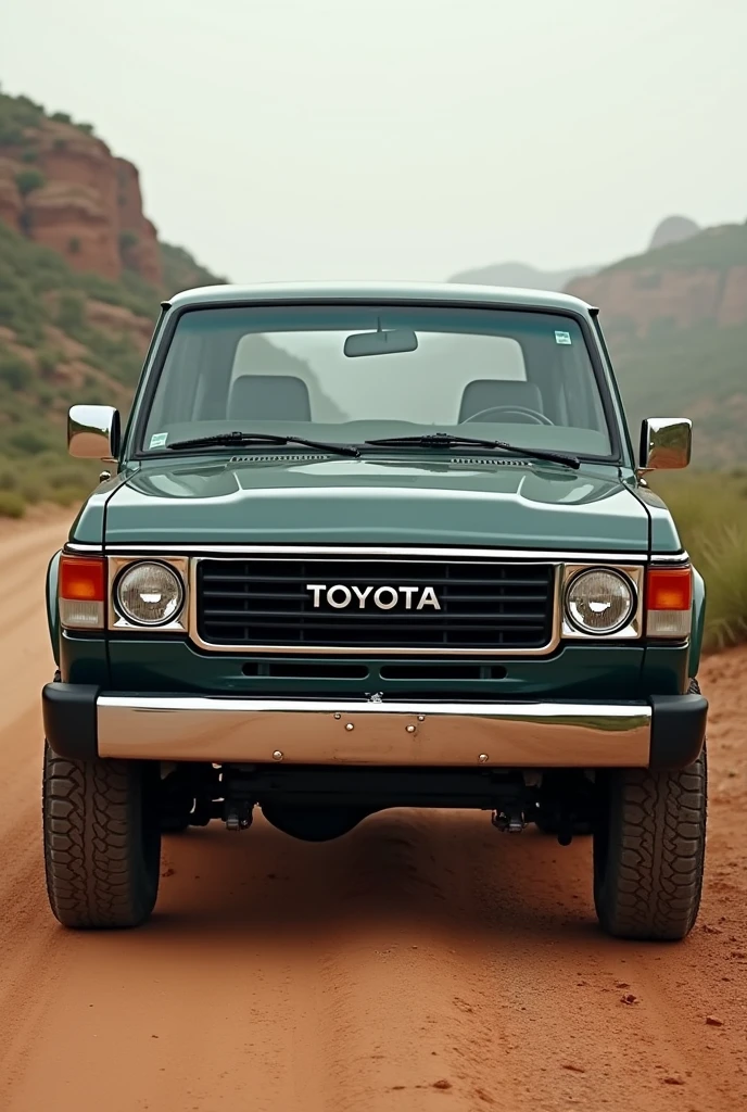 Land Cruiser year 1986 with front bumper of Land Cruiser year 2008