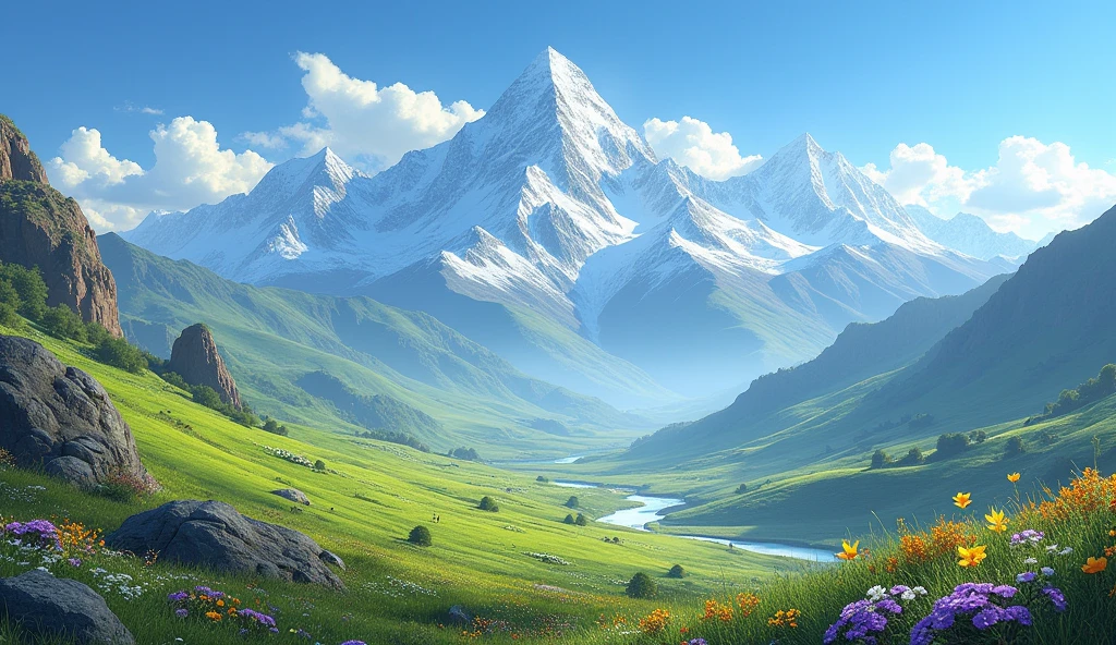 Tibetan landscape without people