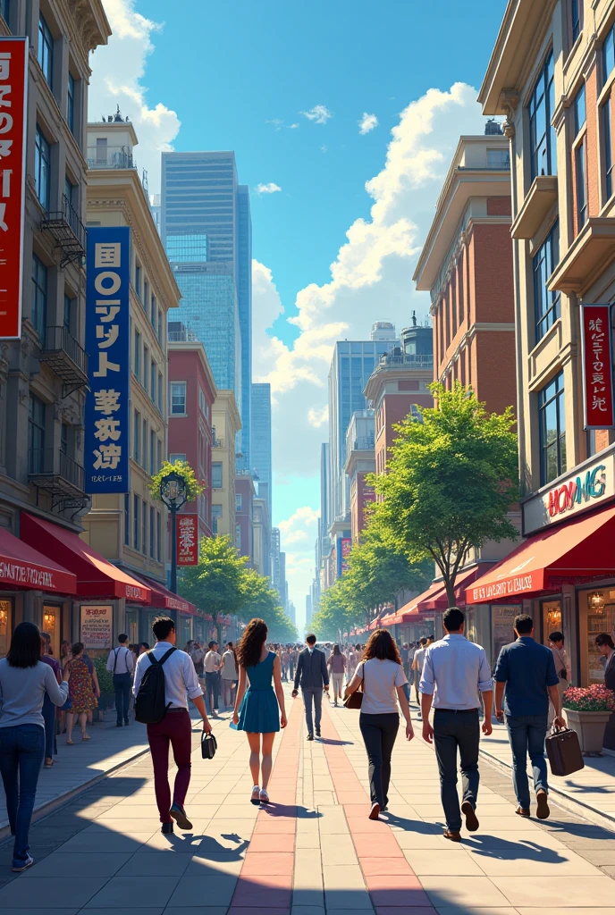 Now on an avenue
