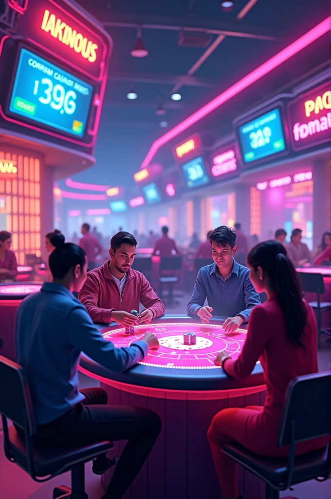 Create a picture related to online casino game and write 140% bonus and confirm cashtag before deposit on image