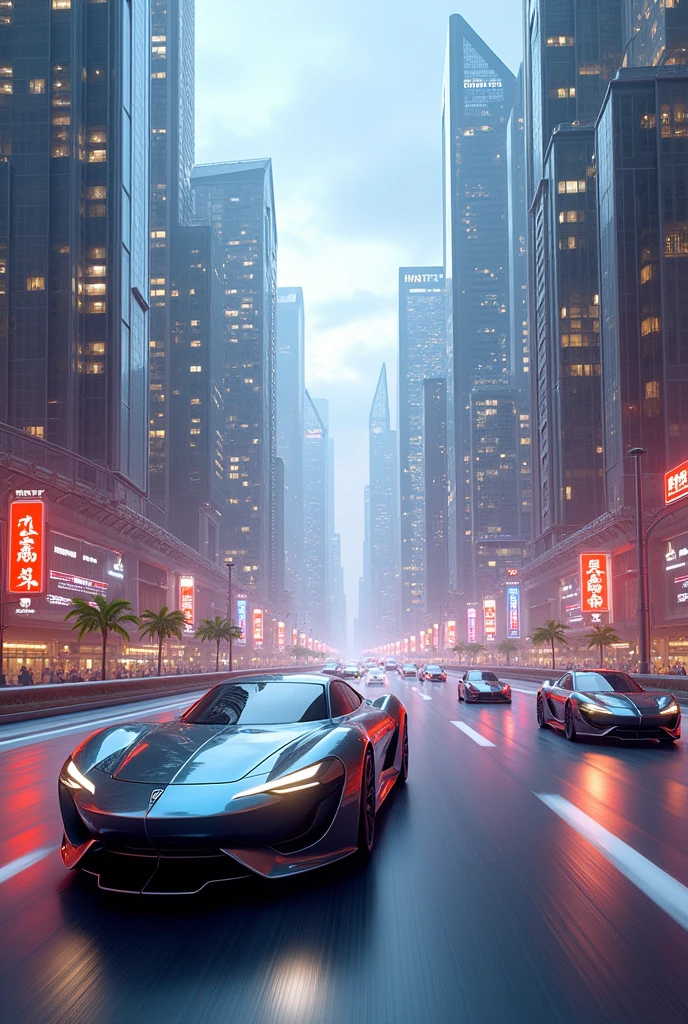 Now on a futuristic car avenue ir1
