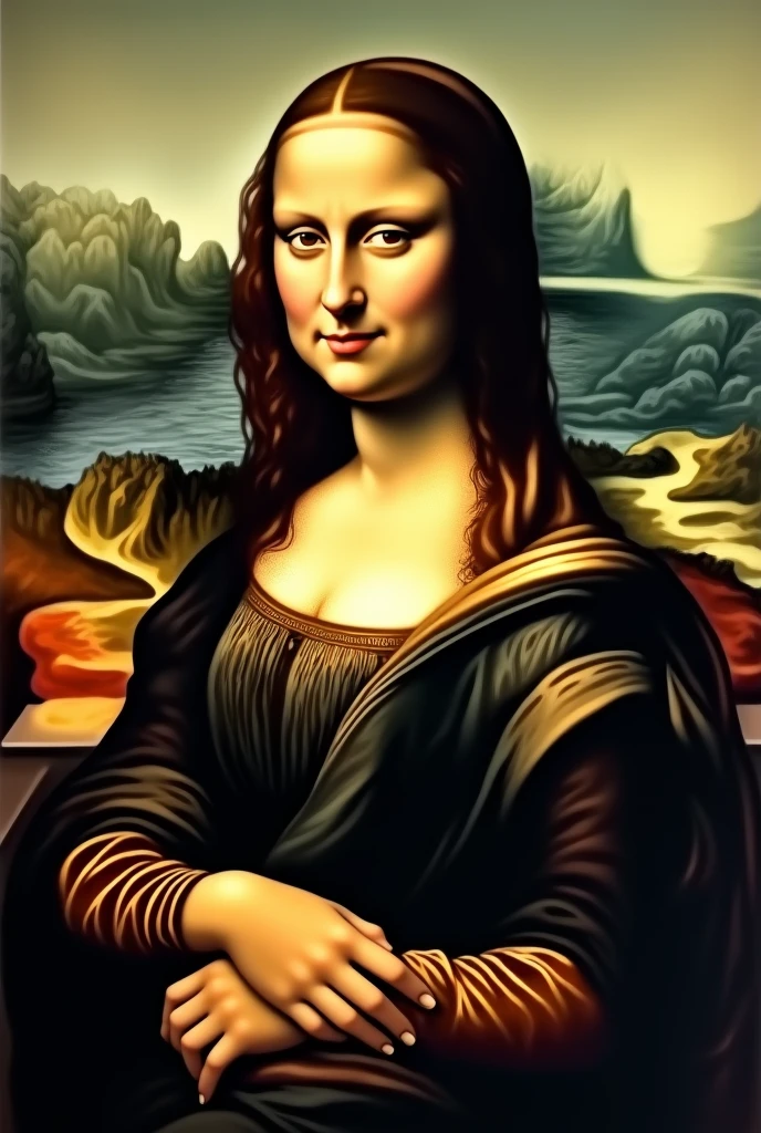 can you make the monalisa more realistic