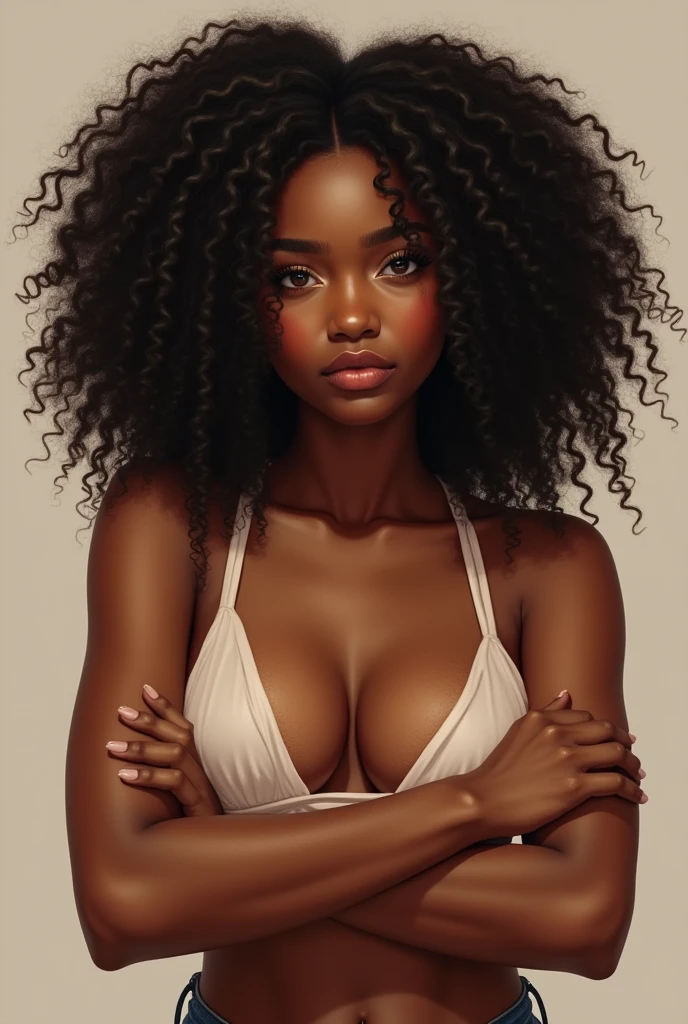 Belle femme afro brésilienne avec une belle peau, poitrine assez large avec des cheveux soignés et assez long.
La femme doit est être vêtue dans un tailleur bien soigné.
Stp proposes moi plusieurs images avec la même personne dans différents posters
