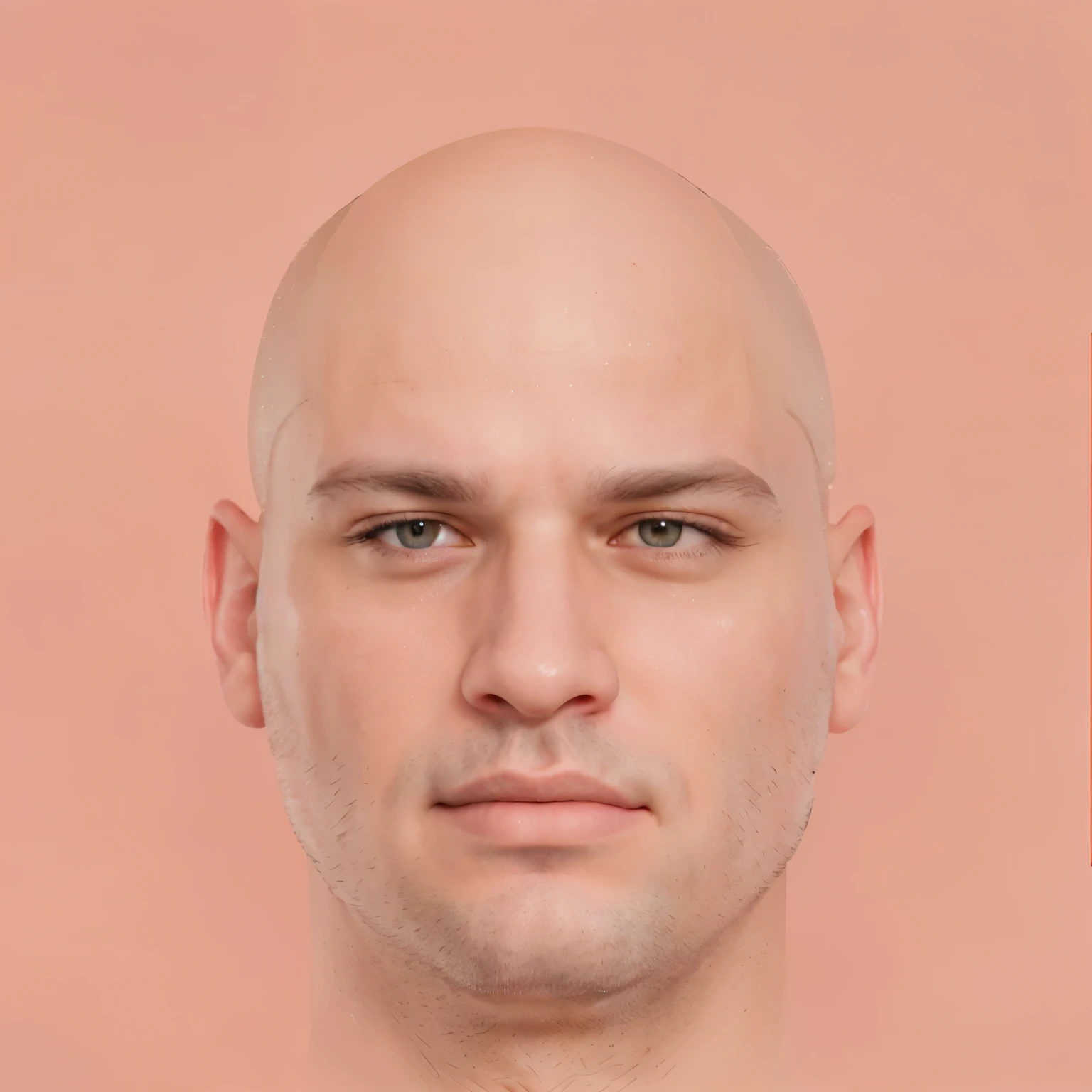 there is a man with a bald head and a beard, shaven fat face, fat face very realistic, face morph, hyperdetailed perfect face, real detailed face, only one head single portrait, accurate detailed face, very realistic face, one head portrait, realistically rendered face, real human face with skin, hyperrealistic face, with detailed facial features, realistic face