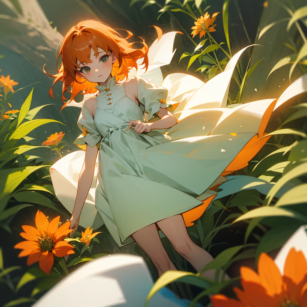 Herbs、Orange Haired、White dress