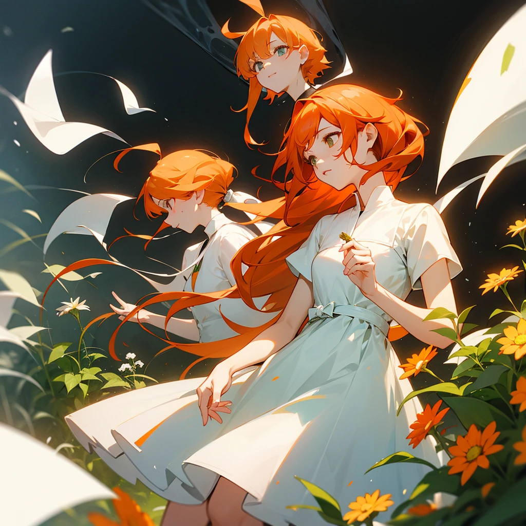 Herbs、Orange Haired、White dress, I can&#39;t see your face、