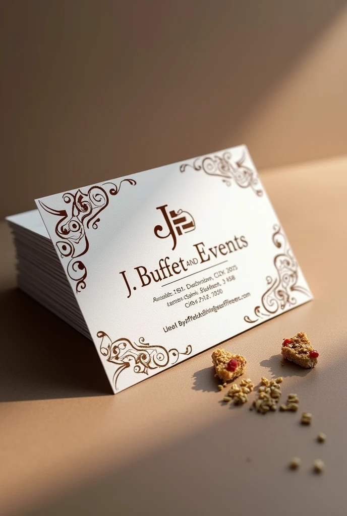 JJ buffet and events Business card