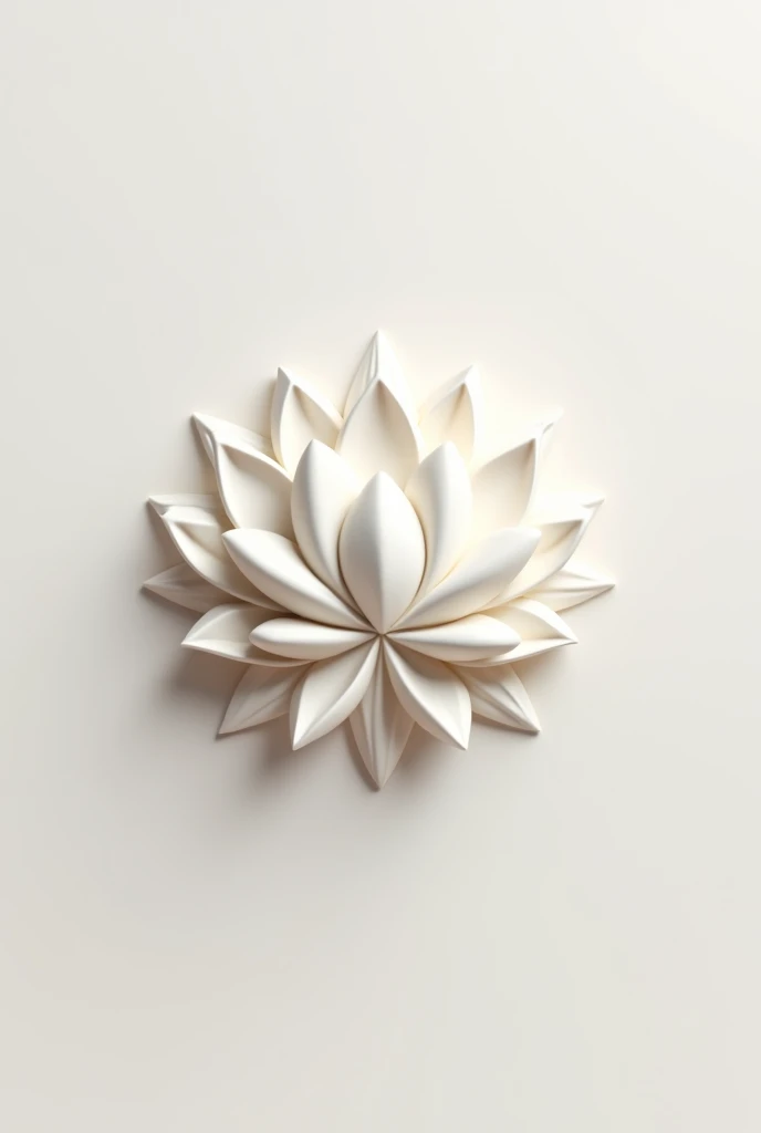 Design a minimalist 3D logo for an Asian culinary channel named 'Lotus Taste.' Incorporate the lotus flower as a central element, symbolizing purity and elegance, combined with subtle hints of Asian cuisine. The design should be clean, modern, and visually balanced, with a delicate 3D effect that enhances the logo's depth and sophistication.
