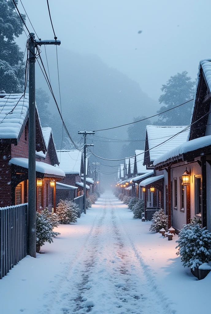 Guapimirim municipality snowing