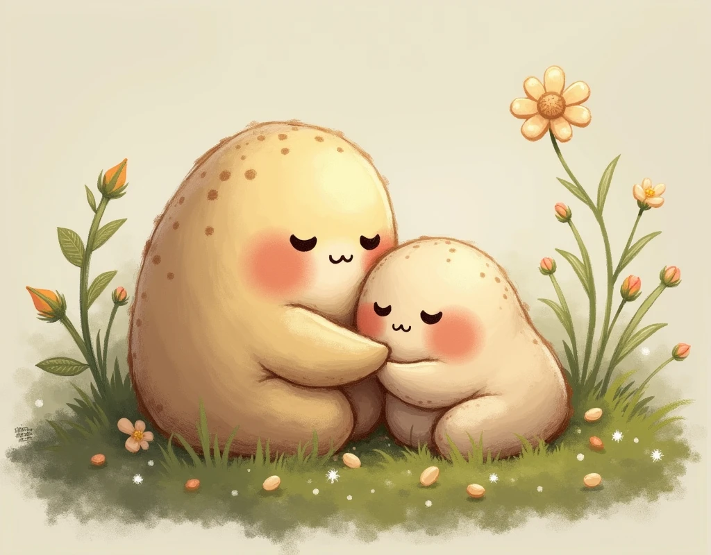 Give me a stylish and cute text, "PEBBLES & SNUGGLES"