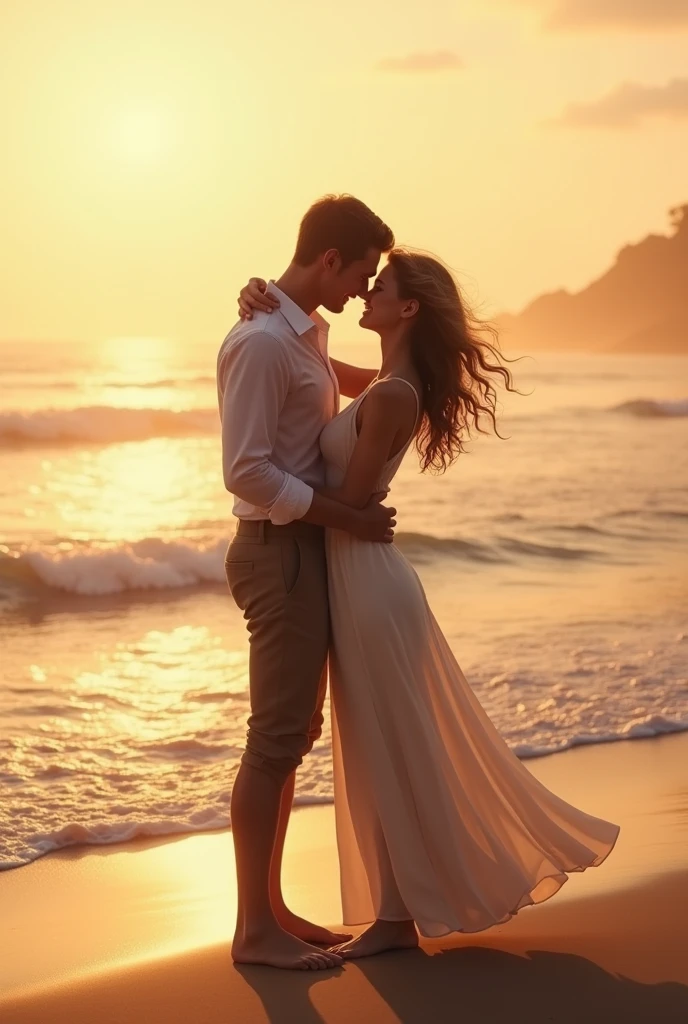 Two lover at the beach