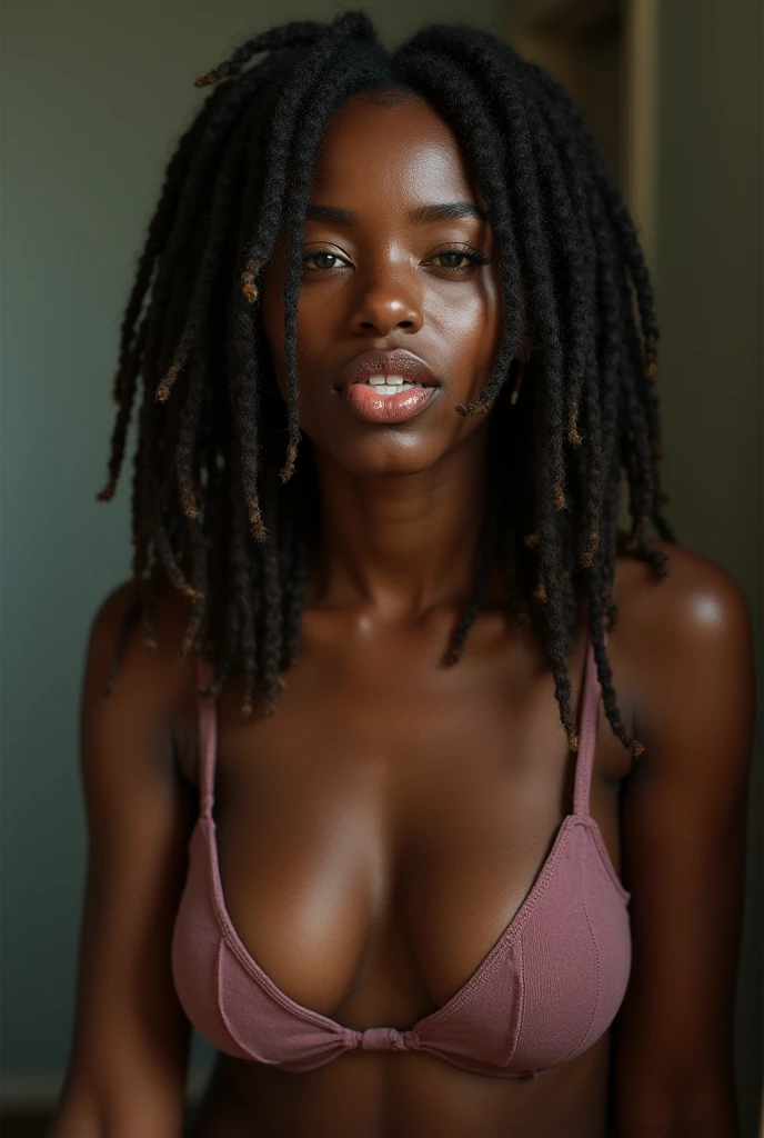 Naked black woman