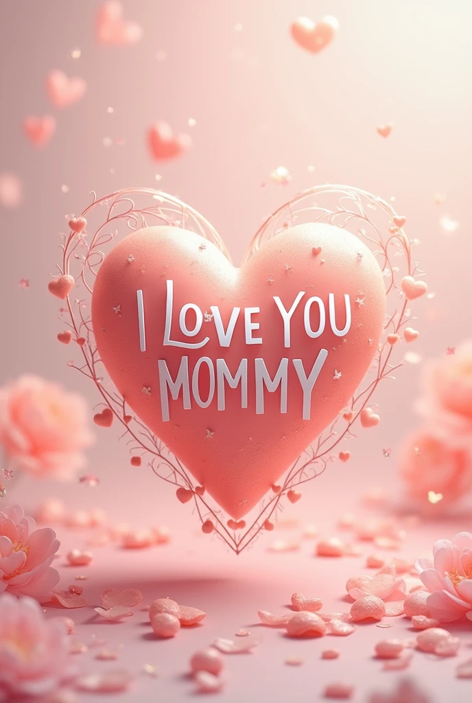 Make an aesthetic heart that says I love you mommy Pearl 
