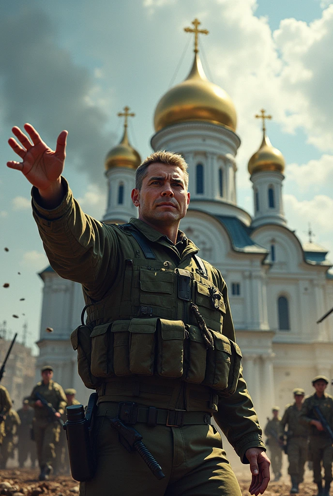 Volodymyr Zelensky from the front attacking the Orthodox Church
