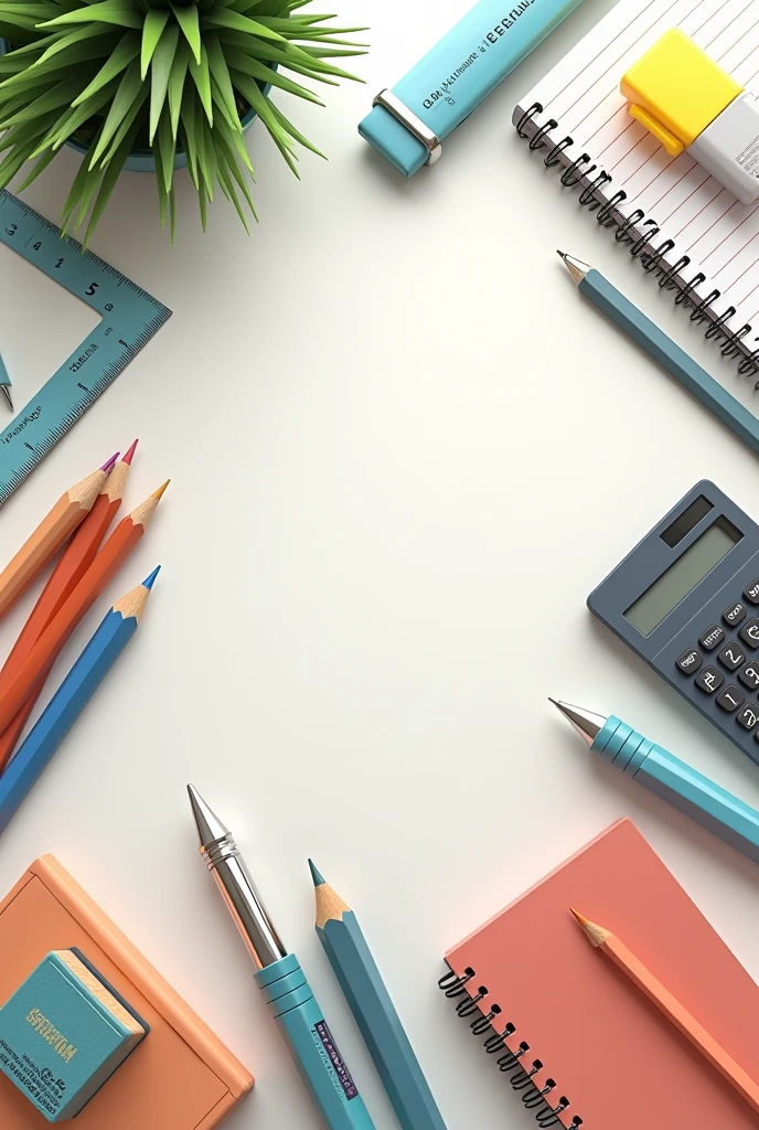 Realistic school supplies