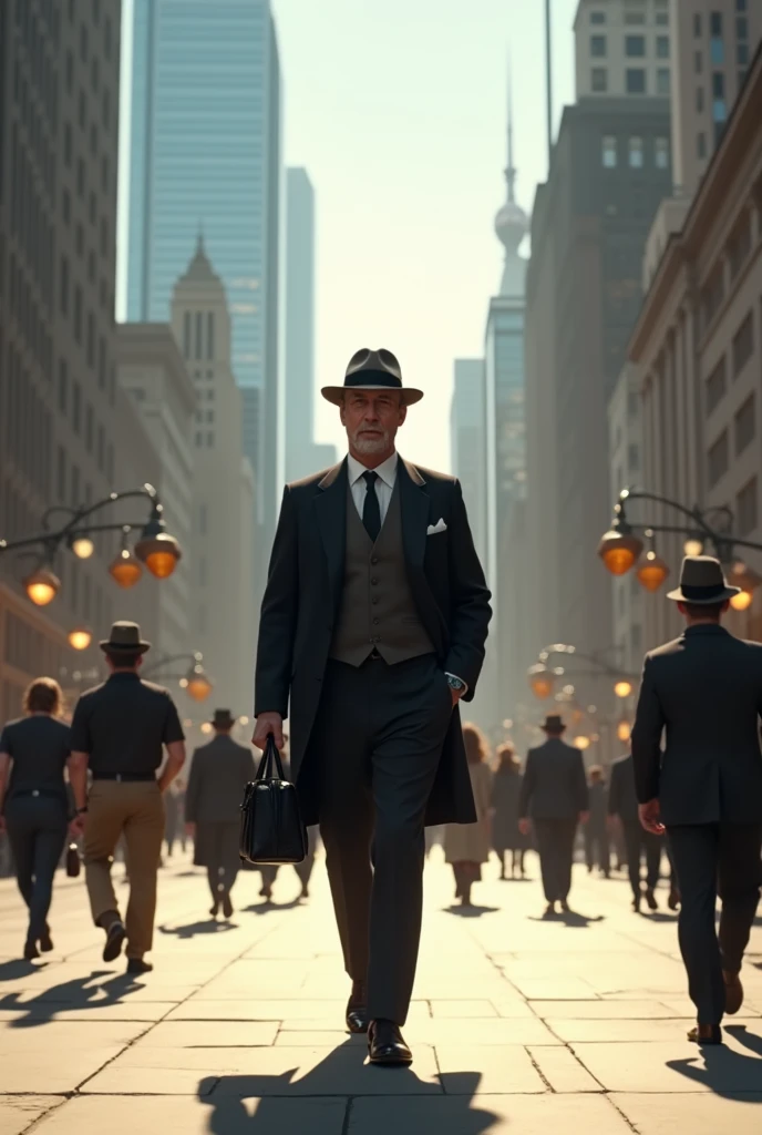 Man walking on the street