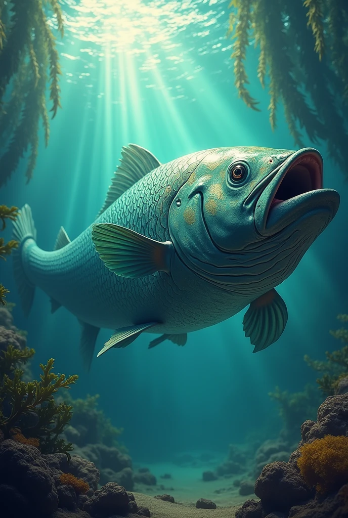 Creates more A representation of the Fish from the book of Tobit in a model