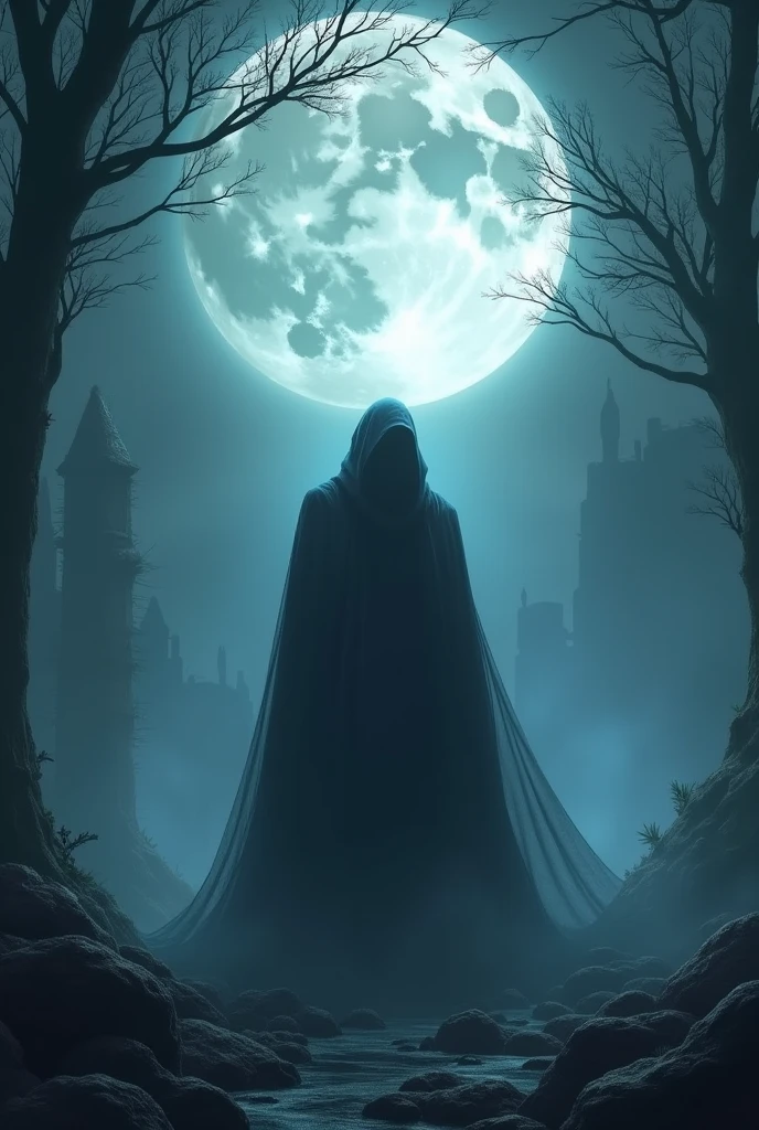 Beneath the moonlight , something mysterious. 
